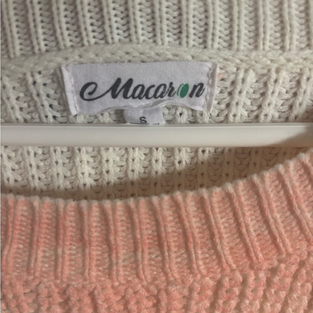 Macaron Multicolor Gradient Crew Neck Sweater - image 2